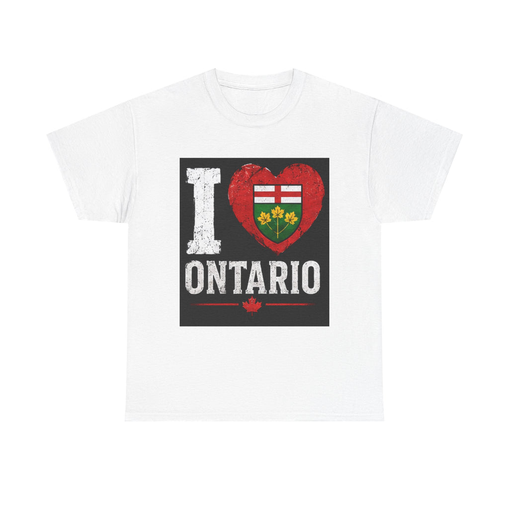 I Heart Ontario T-Shirt — Canadian Province Pride Tee