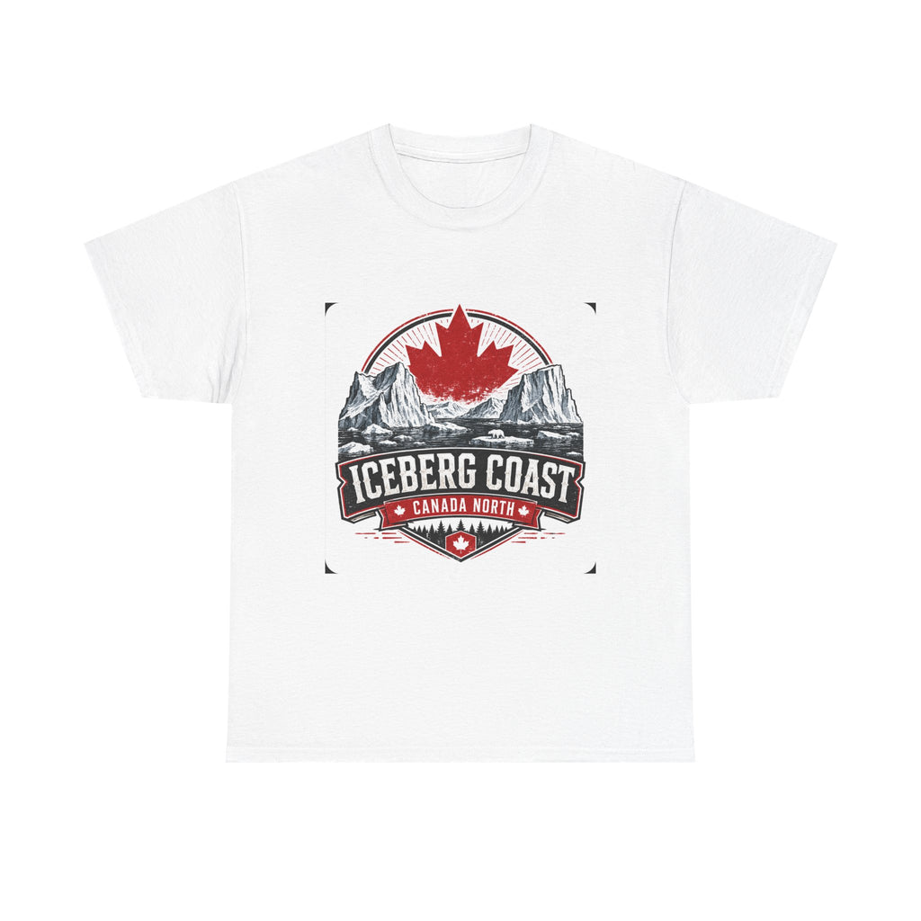 Iceberg Coast Canada Tee — Mountain & Maple Leaf Vintage Graphic T-Shirt