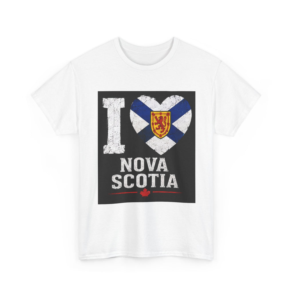 I Heart Nova Scotia T-Shirt — Retro Canadian Province Pride Tee