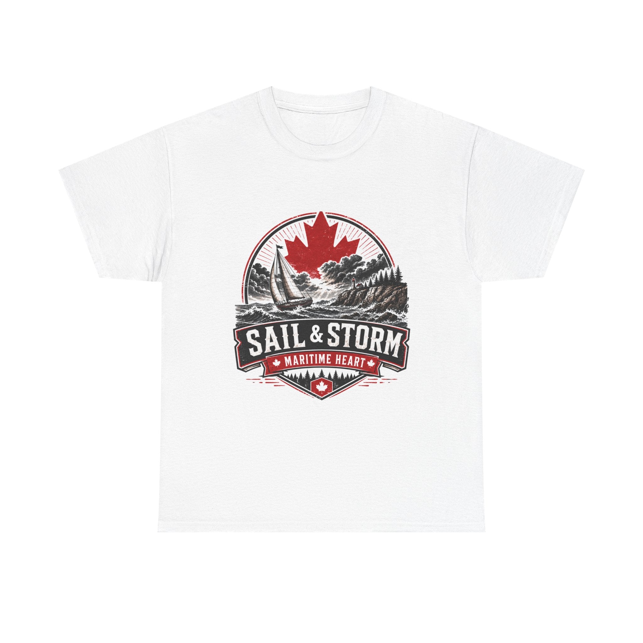 Sail & Storm Tee — Maritime Heart Canadian Sailboat T-Shirt