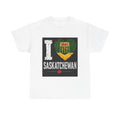 I Heart Saskatchewan T-Shirt — Vintage Provincial Flag Canada Tee
