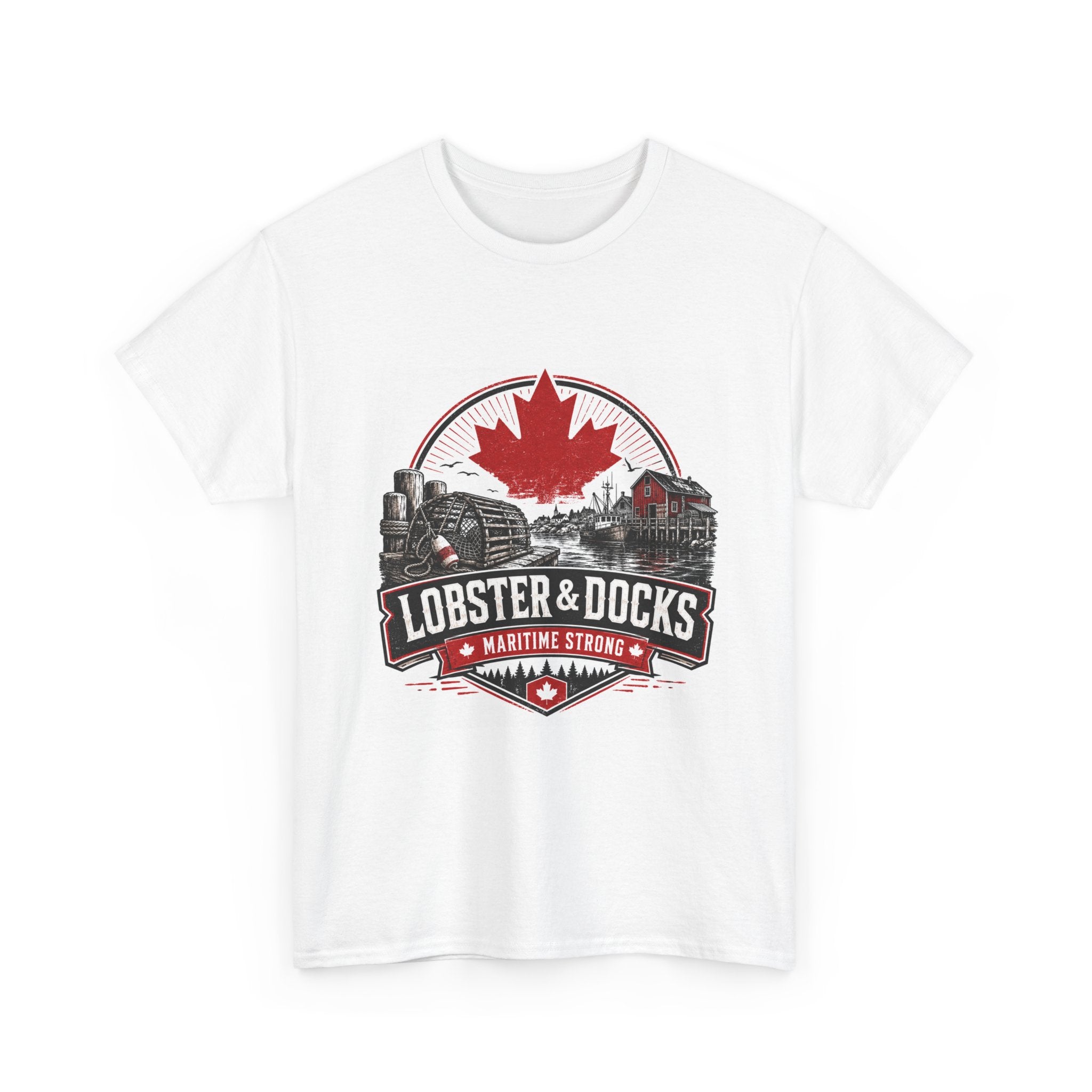 Lobster & Docks Canada T-Shirt — Maritime Strong Vintage Harbor Tee