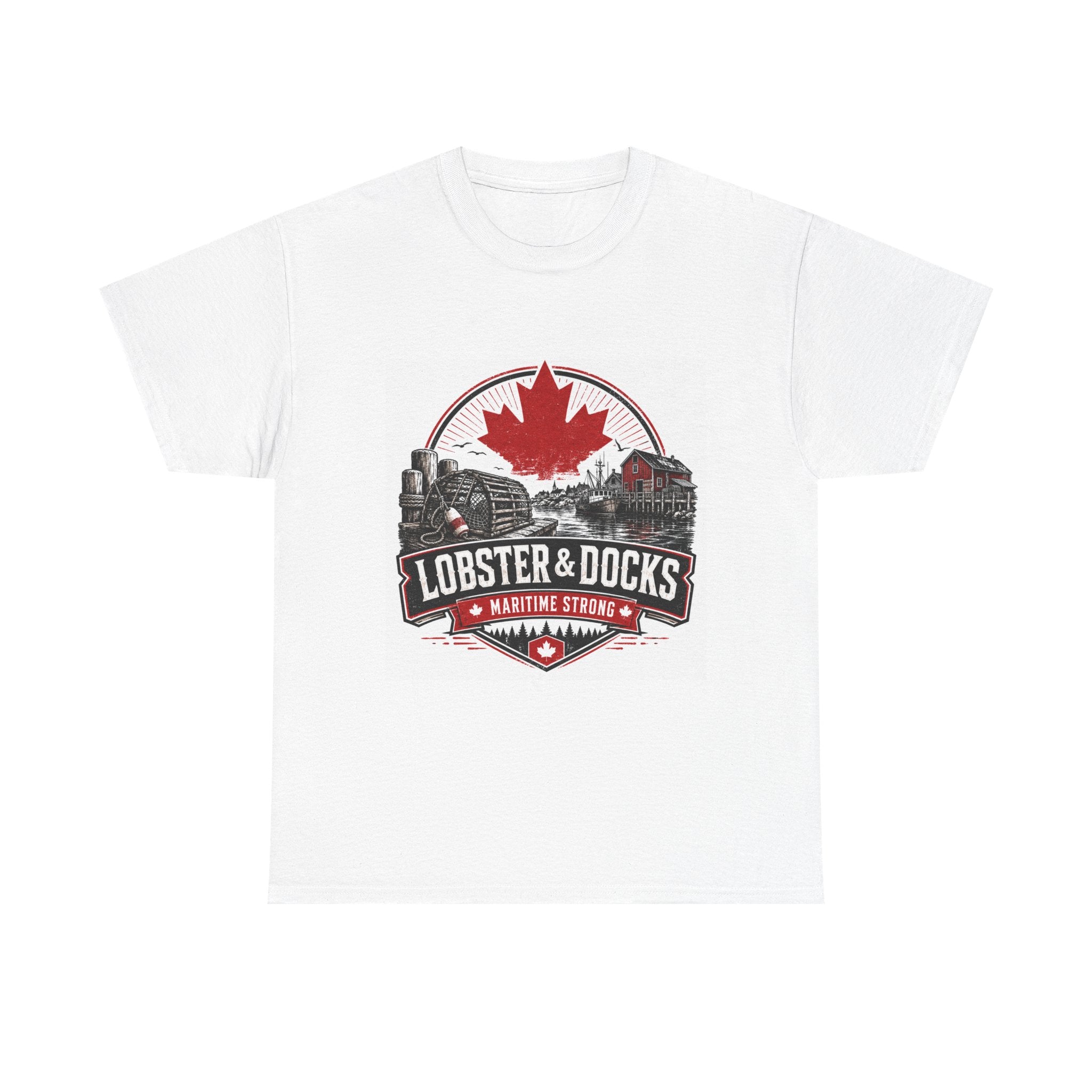 Lobster & Docks Canada T-Shirt — Maritime Strong Vintage Harbor Tee