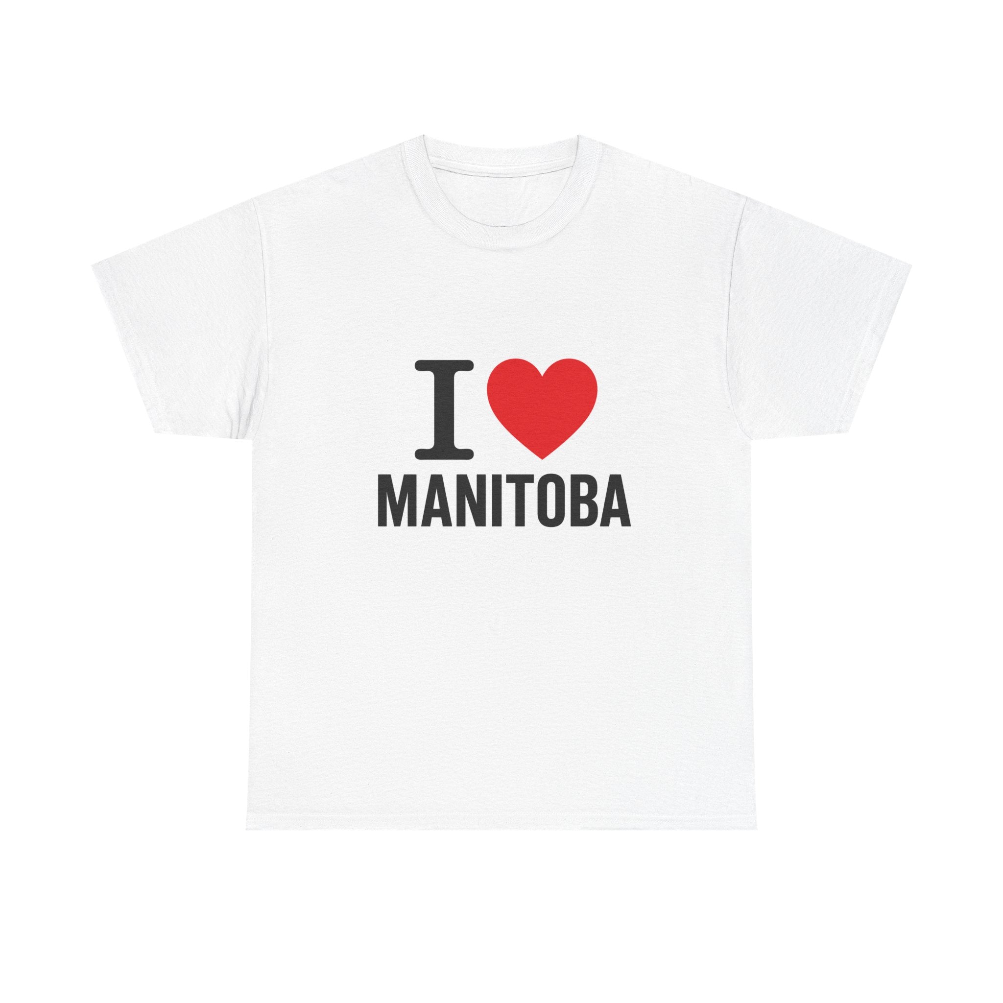 I  Manitoba T-Shirt — Canada Pride Provincial Tee