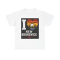 I Love New Brunswick T-Shirt – Retro Heart Flag Design
