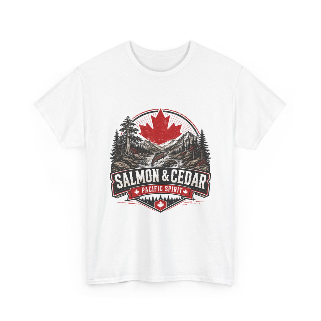 Salmon & Cedar Pacific Spirit T-Shirt — Canadian Outdoors Camping Tee