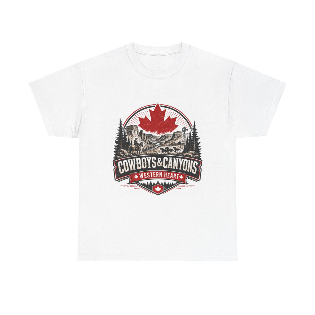 Cowboys & Canyons Graphic Tee — Western Canada Maple Crest