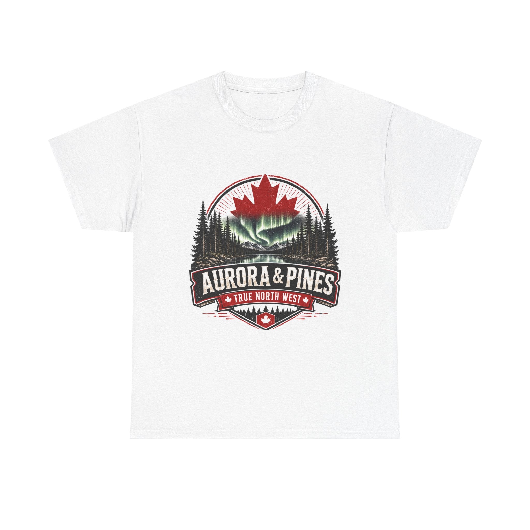 Aurora & Pines T-Shirt — True North Wilderness Canada Tee