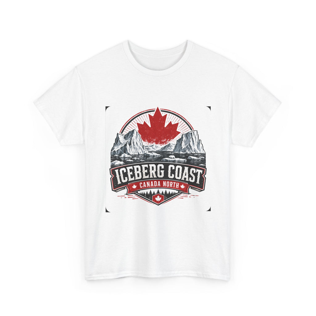 Iceberg Coast Canada Tee — Mountain & Maple Leaf Vintage Graphic T-Shirt