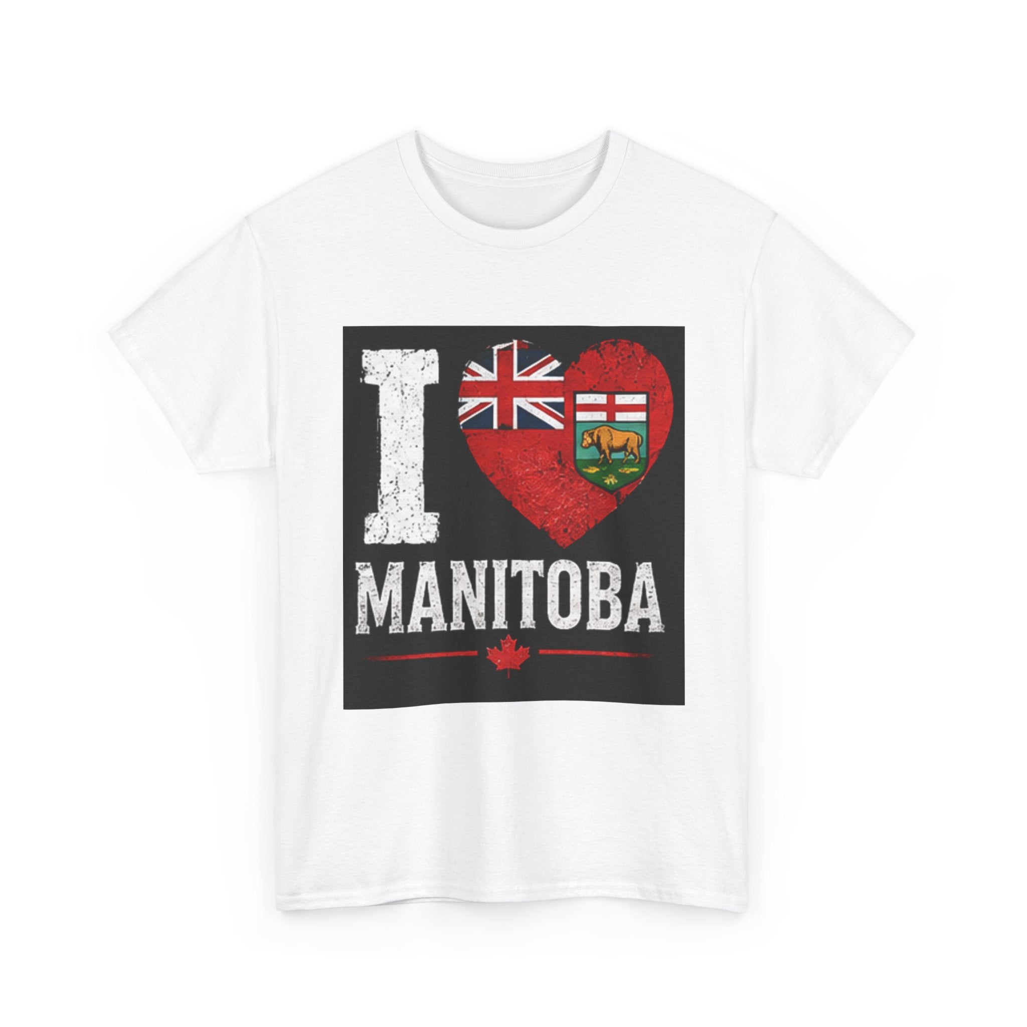 I Heart Manitoba T-Shirt — Canadian Manitoba Pride Tee