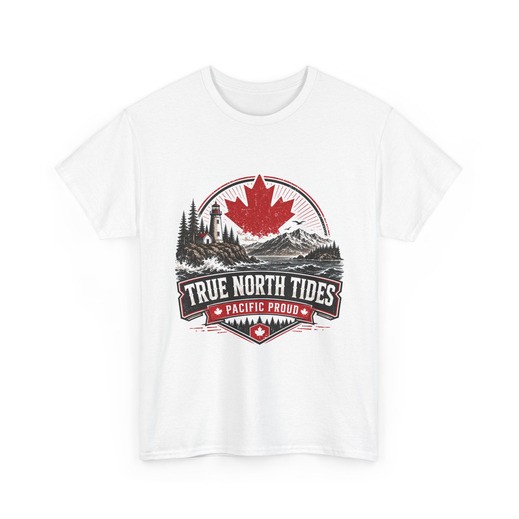 True North Tides Tee — Pacific Proud Canadian Maple Landscape Shirt