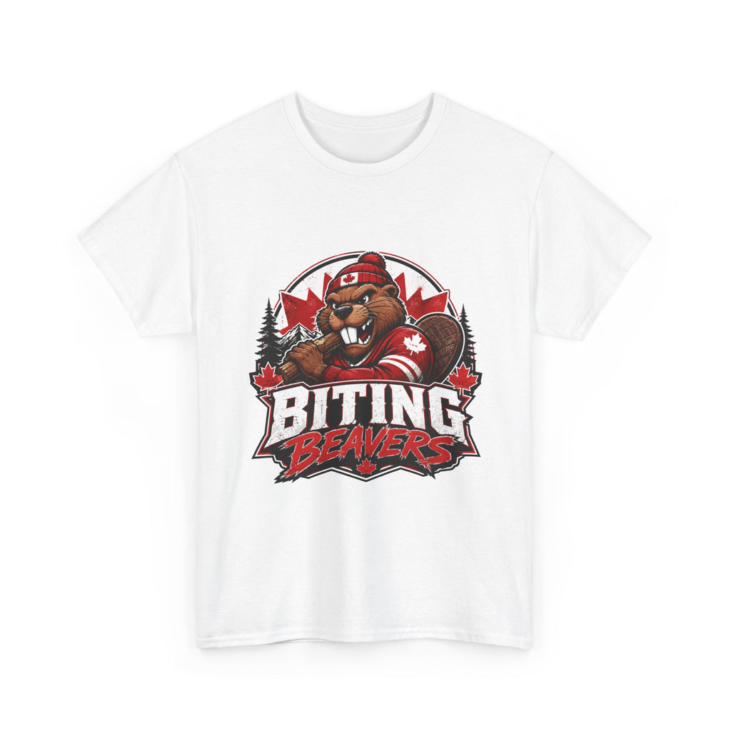 Biting Beavers - Canadian Mascot - Fiercely Canadian T-Shirt