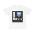 I Heart Alberta T-Shirt — Canadian Alberta Province Flag Heart Tee