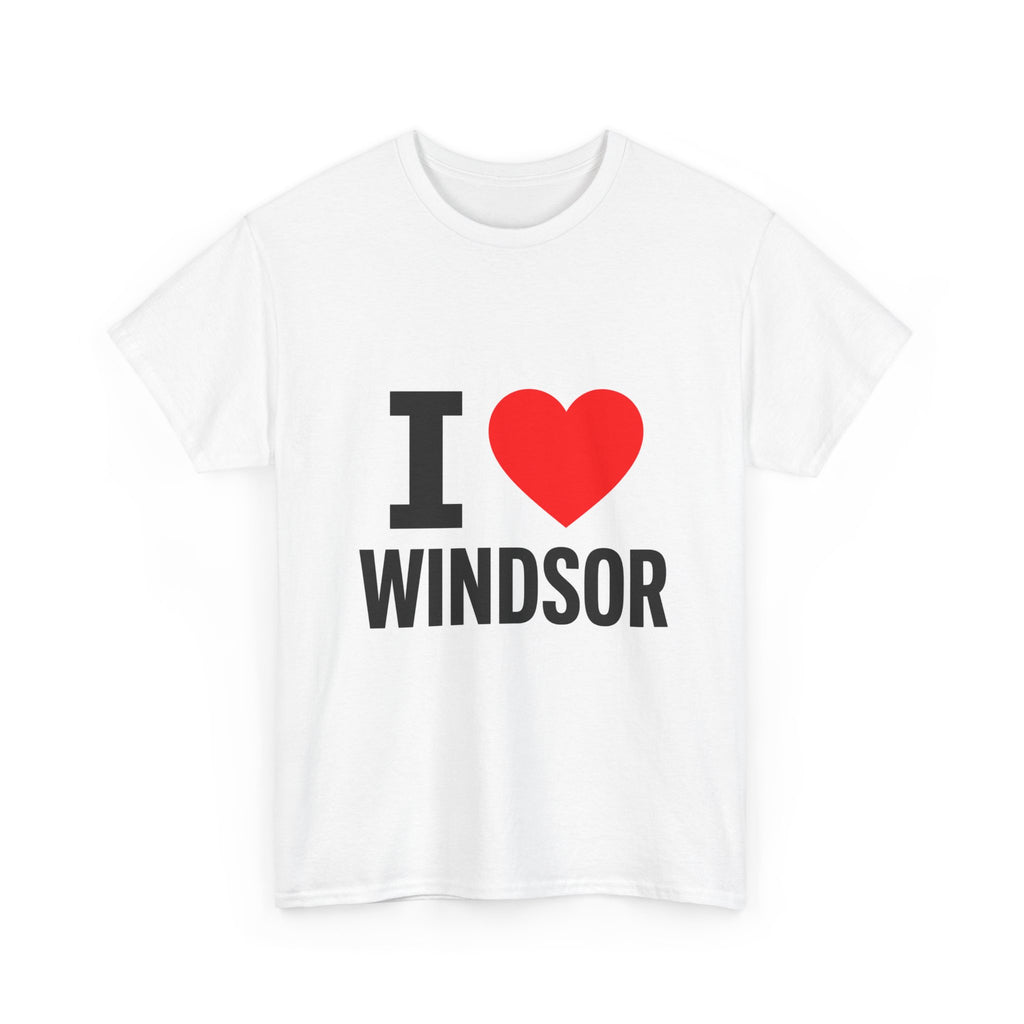I Love Windsor T-Shirt – Heart Graphic Windsor Souvenir Tee