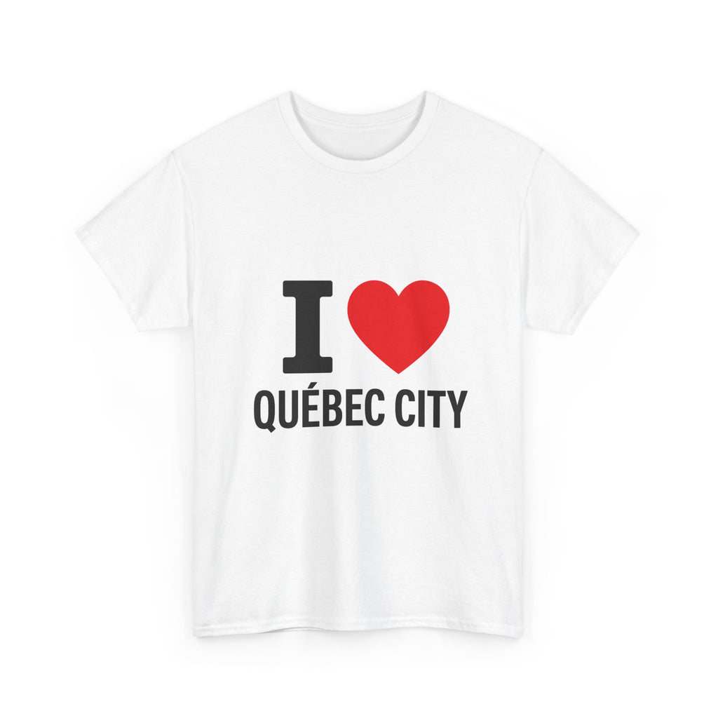 I Heart Québec City T‑Shirt — Québec City Souvenir Tee