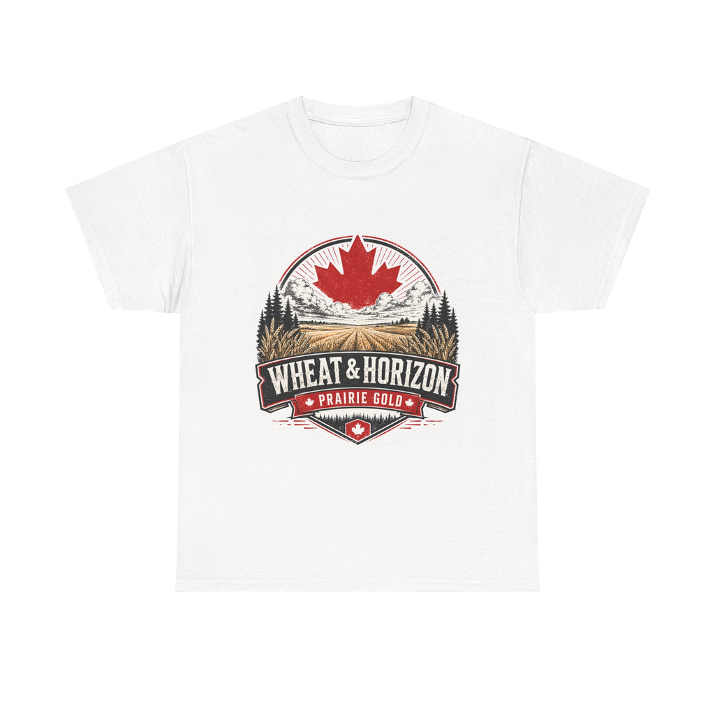 Canada Prairie Golf Tee - "Wheat & Horizon" Vintage Logo T-Shirt
