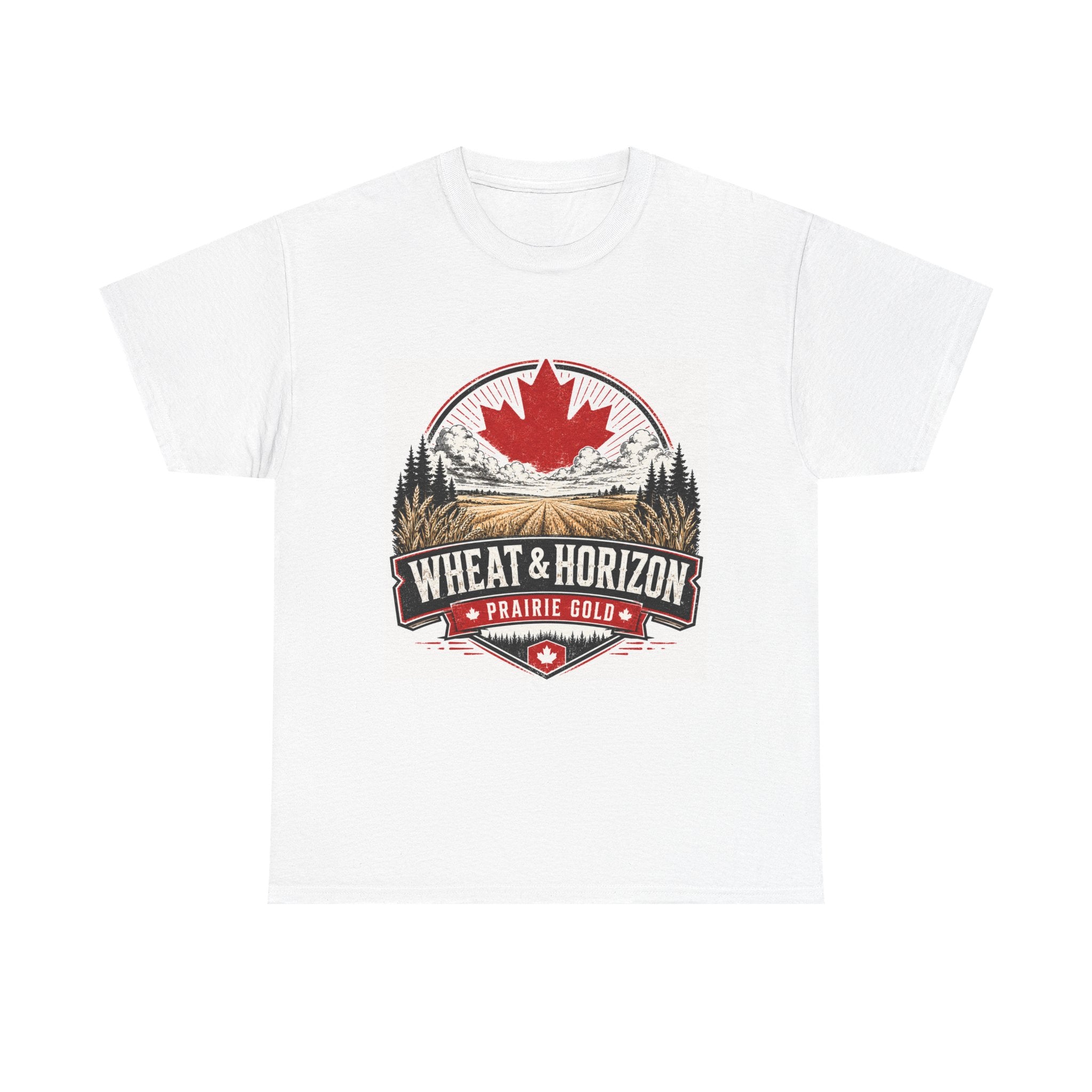 Canada Prairie Golf Tee - "Wheat & Horizon" Vintage Logo T-Shirt