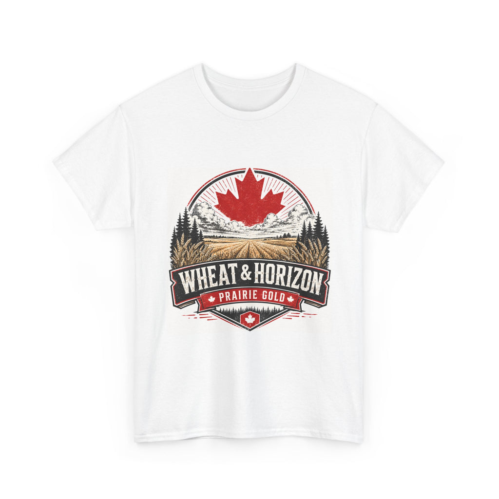 Canada Prairie Golf Tee - "Wheat & Horizon" Vintage Logo T-Shirt