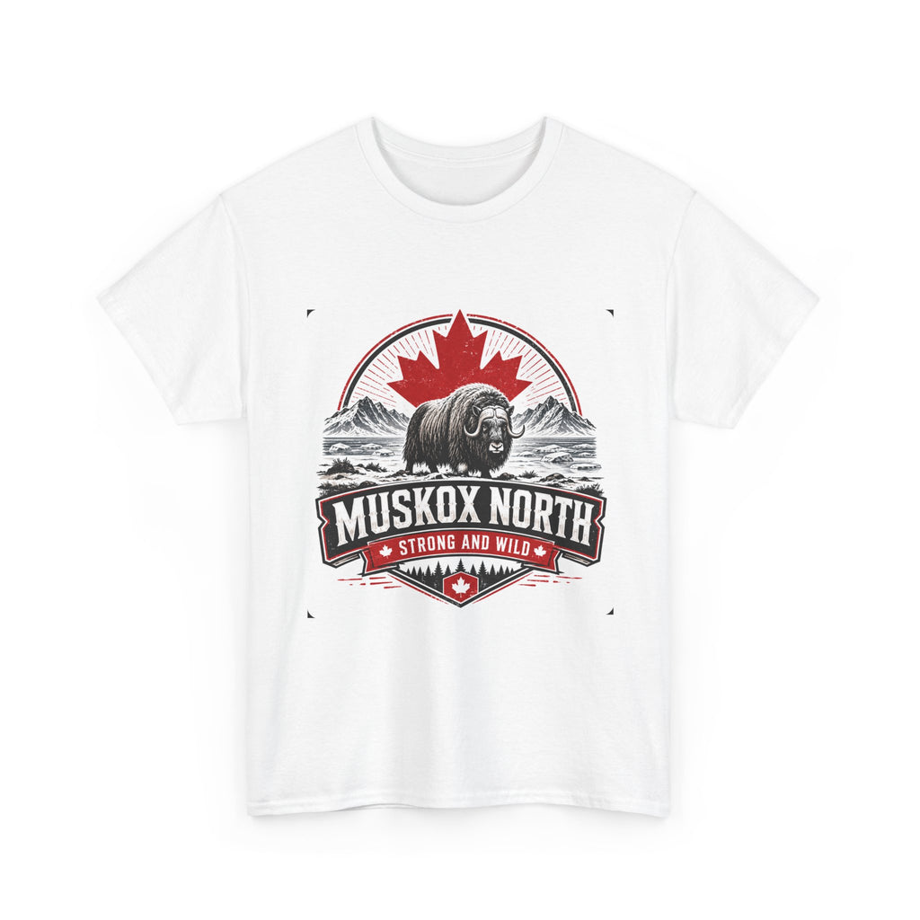 Muskox North Graphic Tee — 'Strong and Wild' Canadian Outdoor Shirt