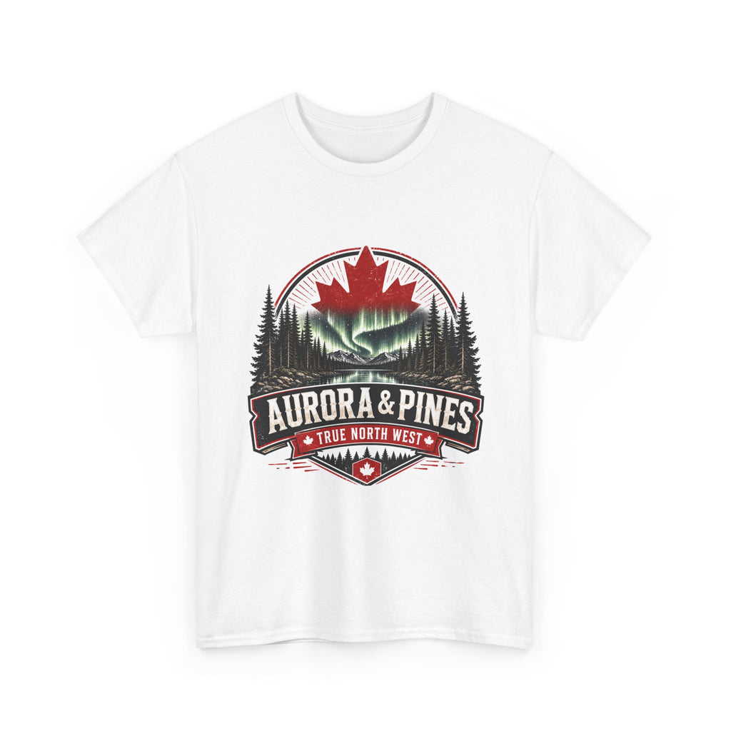 Aurora & Pines T-Shirt — True North Wilderness Canada Tee