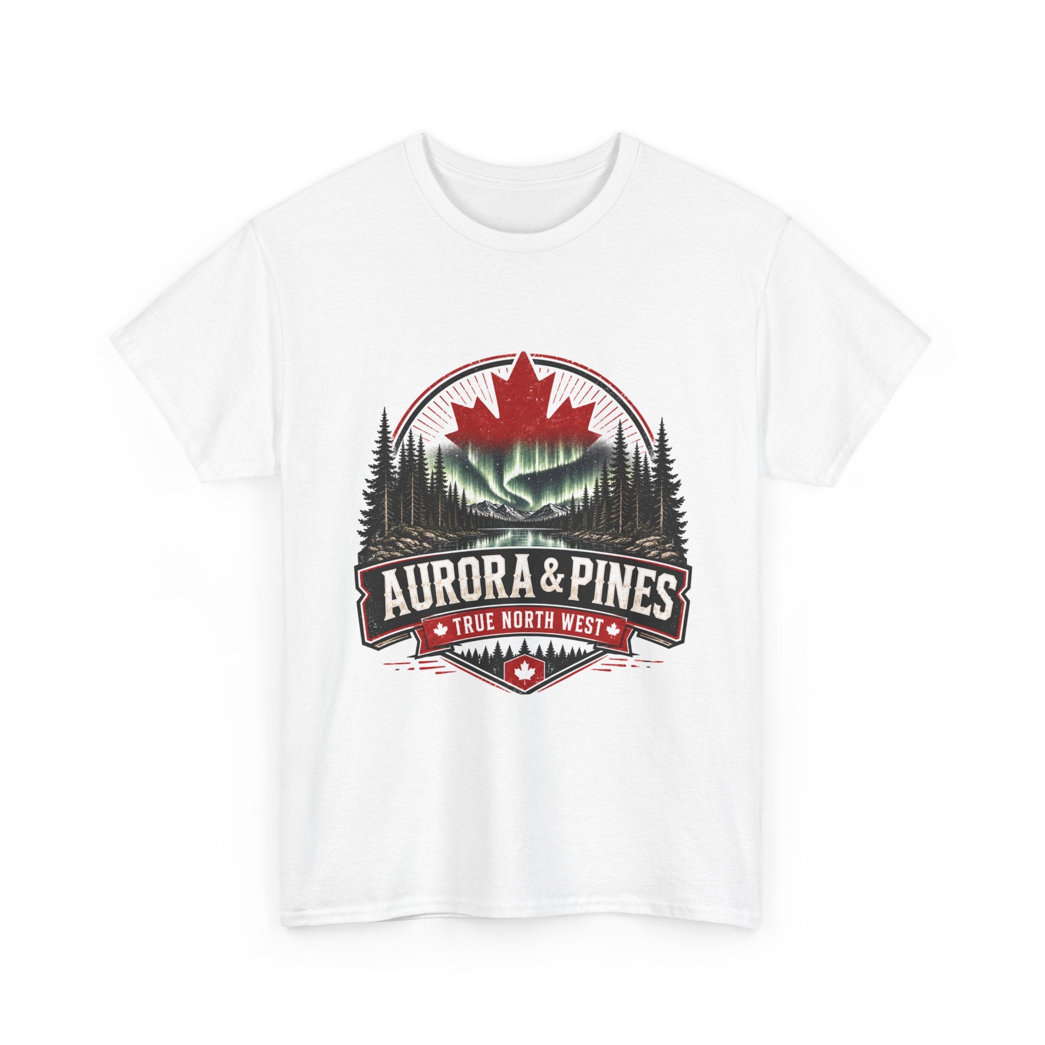Aurora & Pines T-Shirt — True North Wilderness Canada Tee