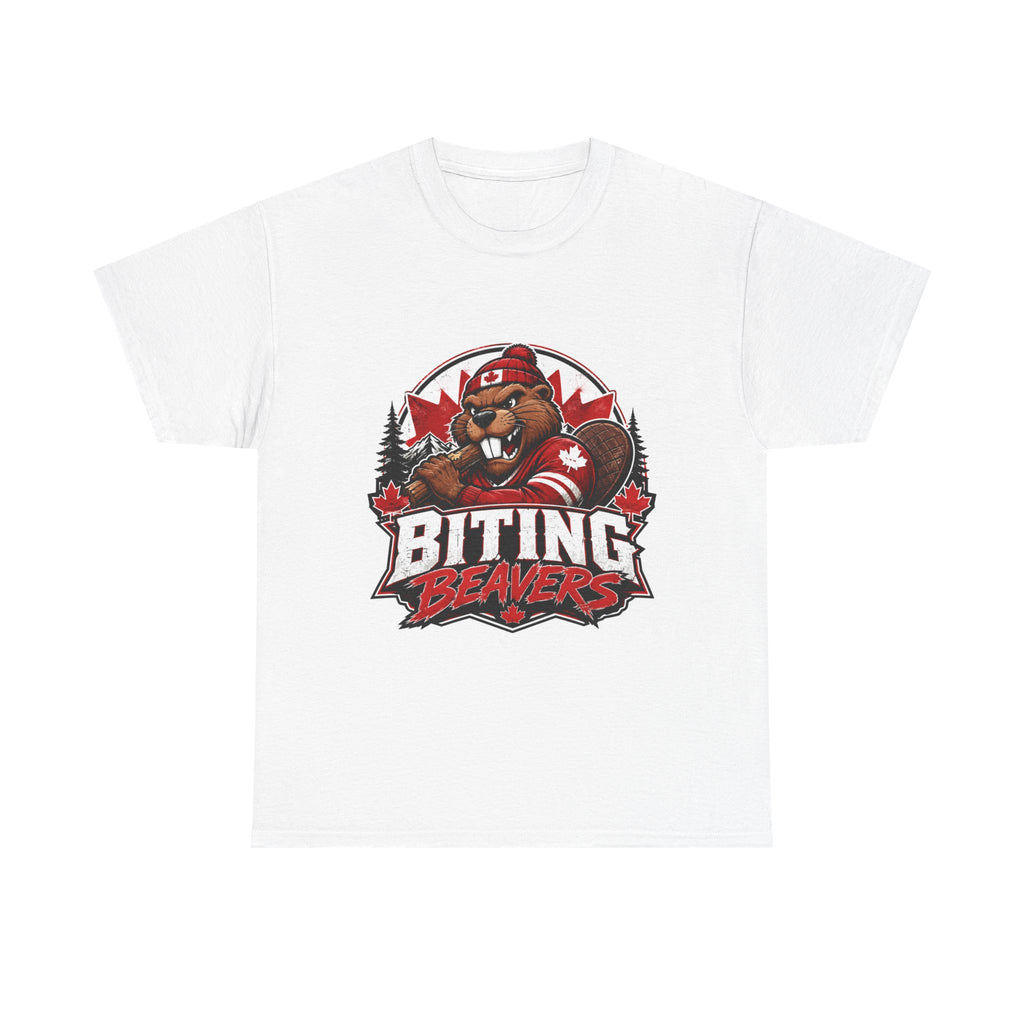 Biting Beavers - Canadian Mascot - Fiercely Canadian T-Shirt