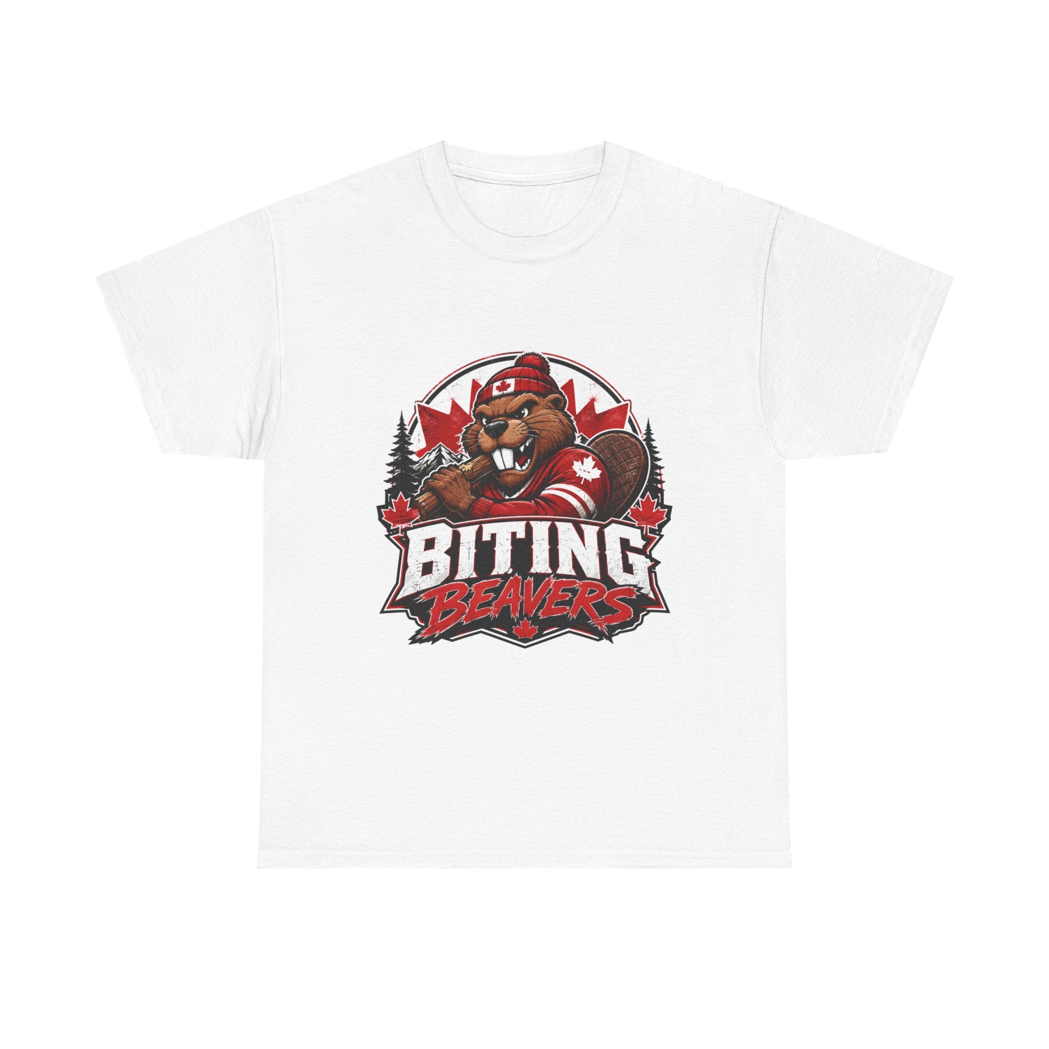 Biting Beavers - Canadian Mascot - Fiercely Canadian T-Shirt