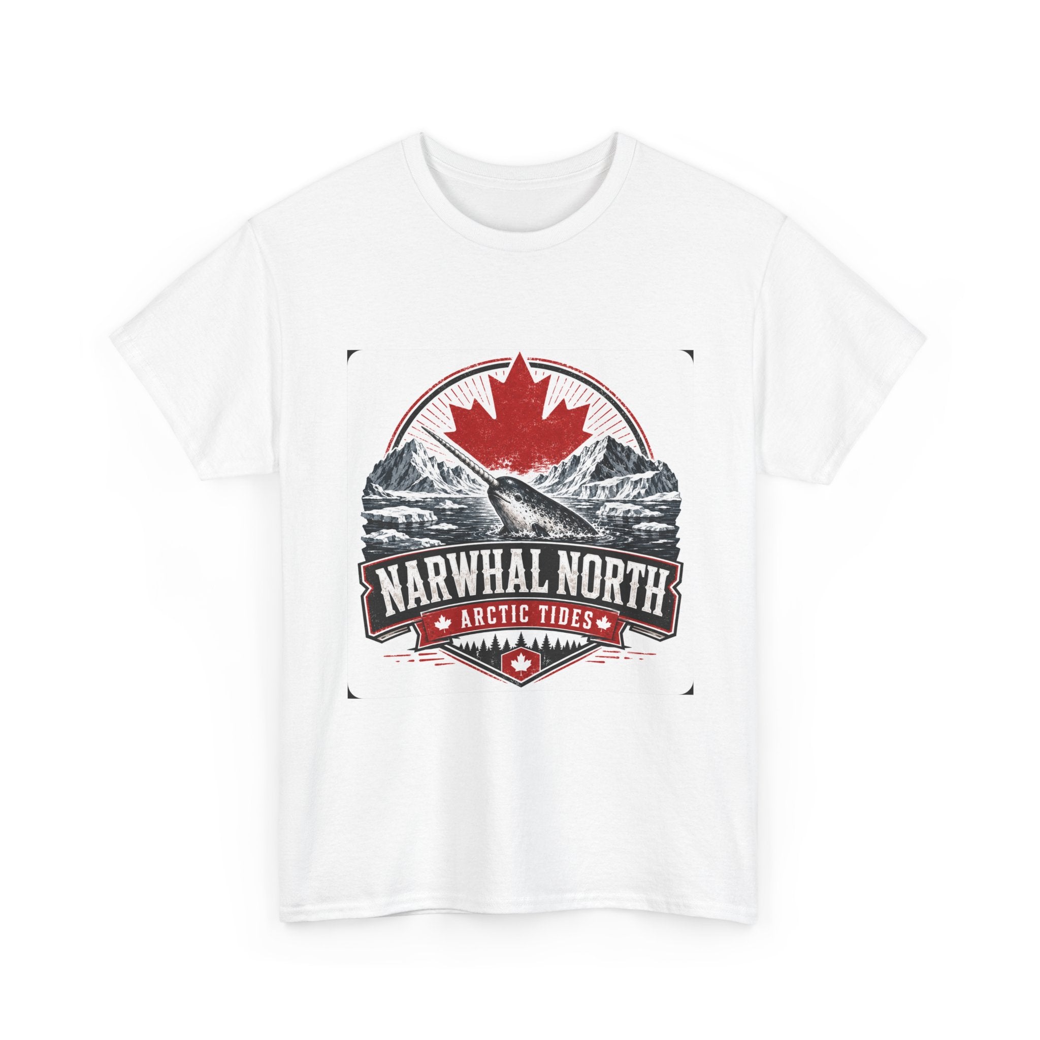 Narwhal North Arctic Tigers T-Shirt — Canadian Maple Mountain Logo Tee
