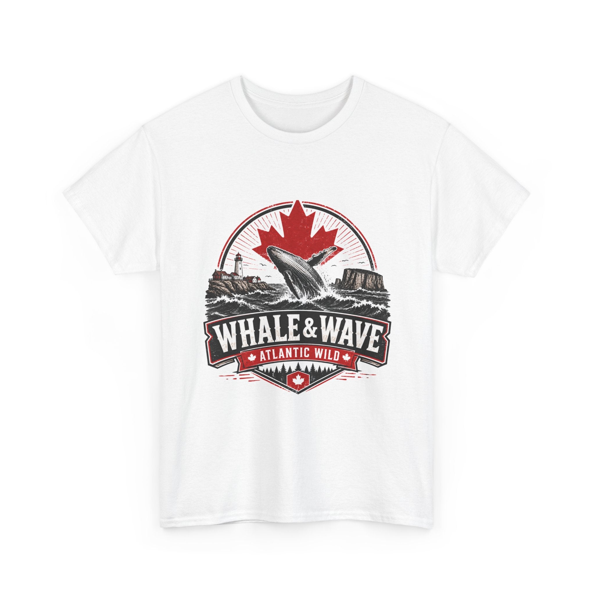 Whale & Wave Canada T-Shirt — Atlantic Wilds Marine Graphic Tee
