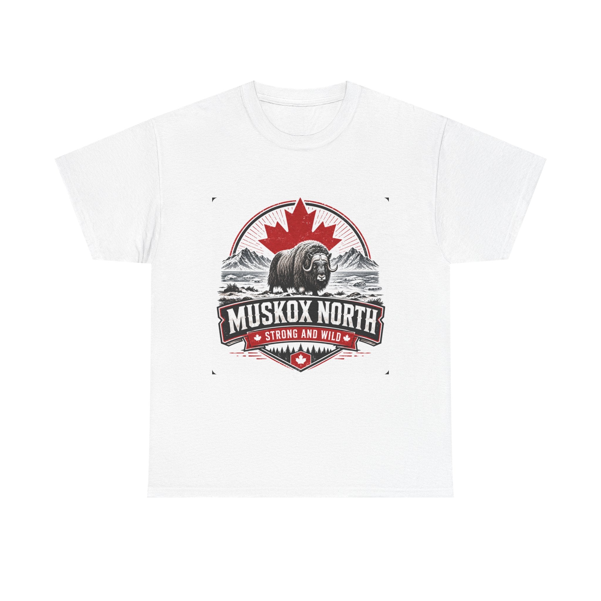 Muskox North Graphic Tee — 'Strong and Wild' Canadian Outdoor Shirt